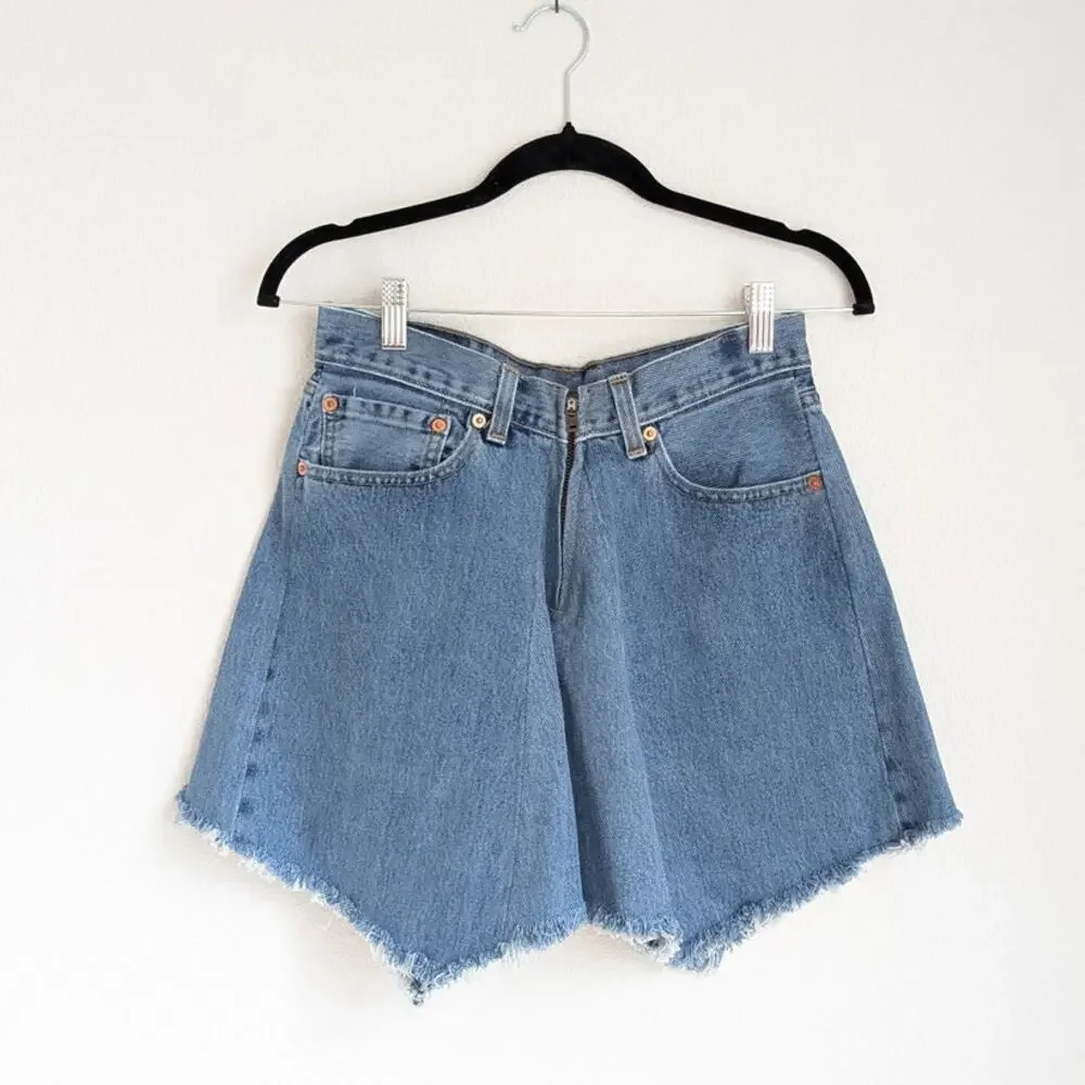 NWT RE/DONE Levi's Cotton Handkerchief Denim Skirt in Indigo, size 26